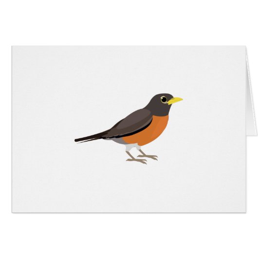 American Robin Illustration Cards (Front Horizontal)