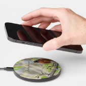 American Robin -Spring Blossoms Wireless Charger (Hand)