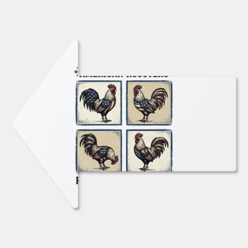 American Roosters Vintage Patriotic Shirt Design_1 Sign