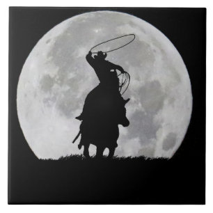 American Roping Cowboy Country Western Ceramic Tile
