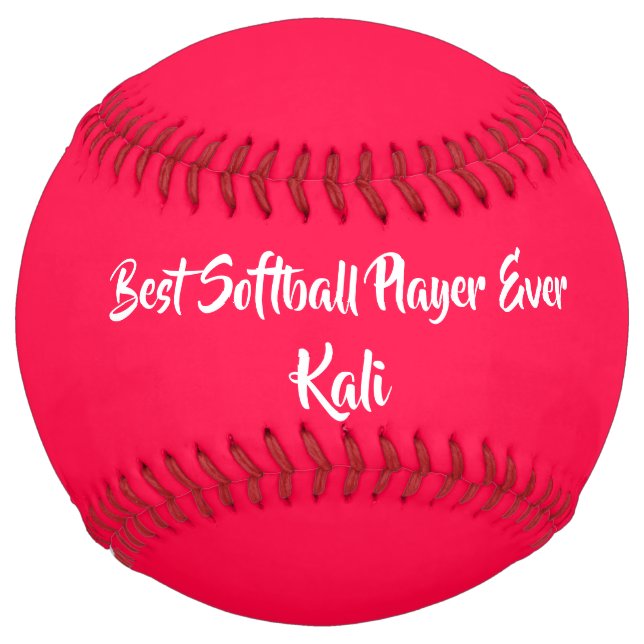 American Rose Red Color Softball (Front)