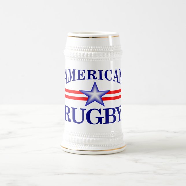 American Rugby (jbrugby beer steins) Beer Stein (Center)