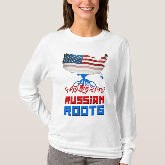 American Russian Roots Women's T-Shirt (Front)