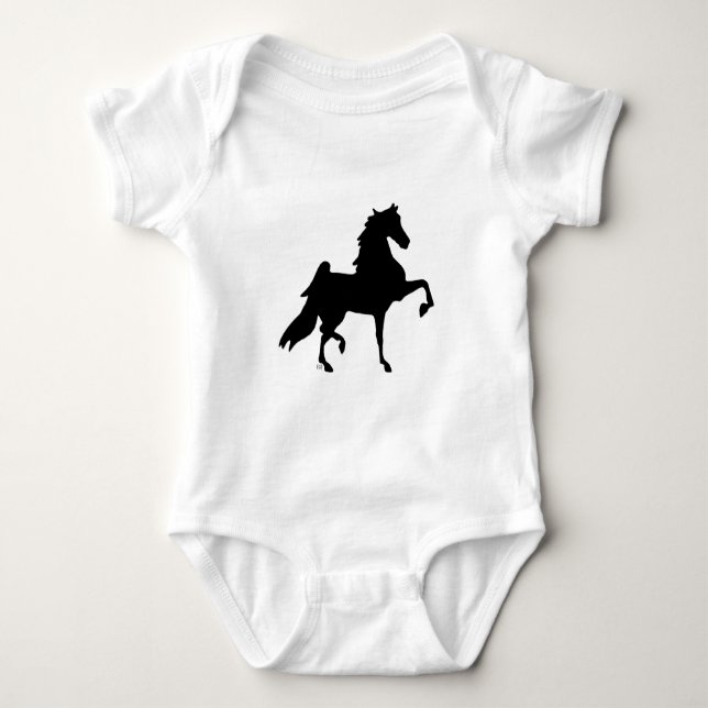 American Saddlebred Horse Baby Bodysuit (Front)