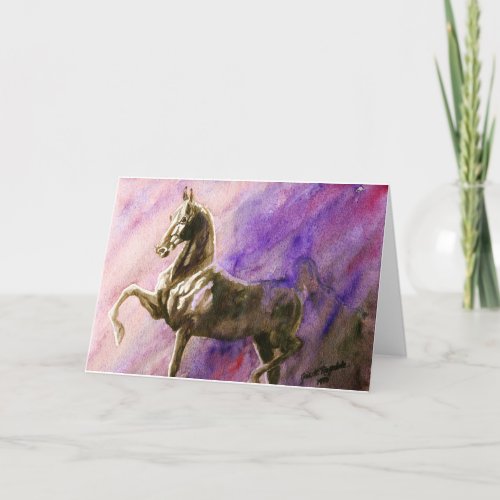 American Saddlebred Horse Blank Greeting Card