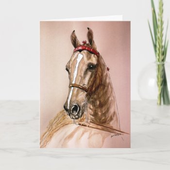 American Saddlebred Horse Card by GailRagsdaleArt at Zazzle