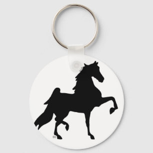 American Saddlebred Horse Keychain