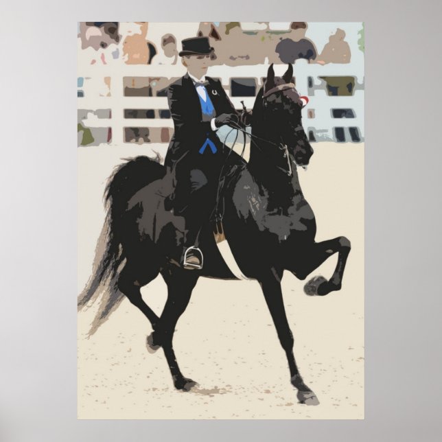 American Saddlebred Horse Poster Print (Front)