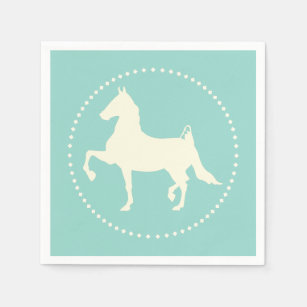American Saddlebred horse silhouette Paper Napkins
