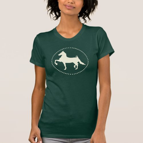 American Saddlebred horse silhouette T_Shirt
