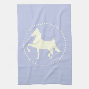 American Saddlebred horse silhouette Towel