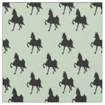 American Saddlebred Horse: Small Print, Pale Sage Fabric