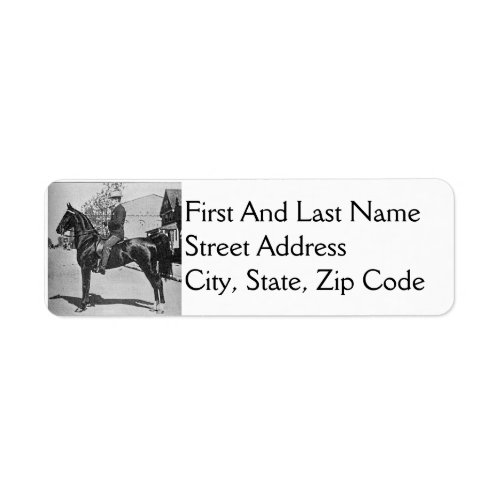 American Saddlebred Horse Vintage Photograph Label