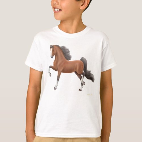 American Saddlebred Kids T_Shirt