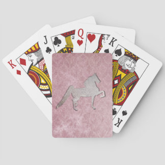 American Saddlebred Weathered Purple Playing Cards