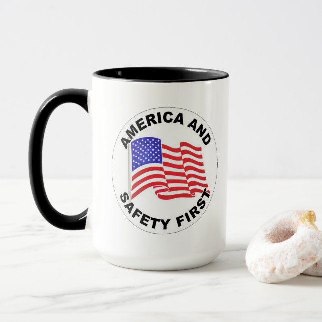 American Safety Mug (With Donut)