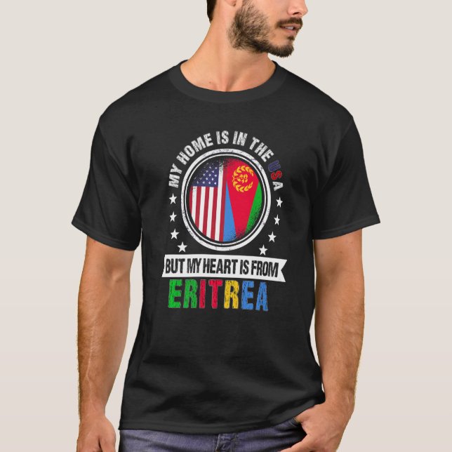 American Salvadoran Flag Heart El Salvador America T-Shirt (Front)