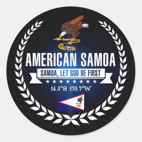 American Samoa Classic Round Sticker