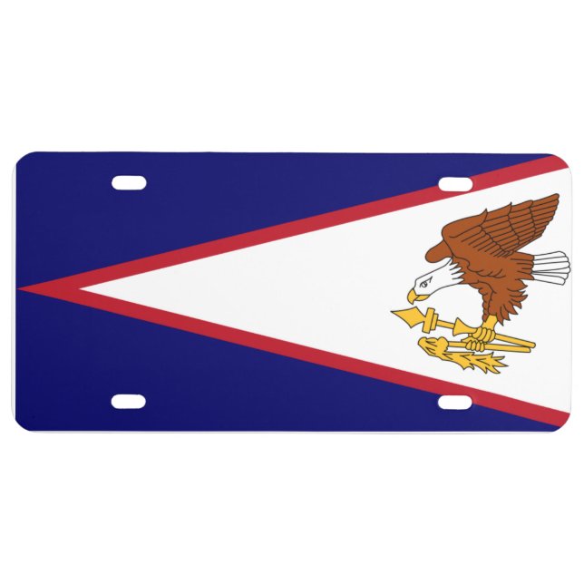 American Samoa Custom License Plates (Front)