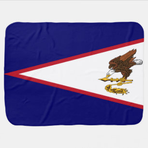 American Samoa Flag Baby Blanket