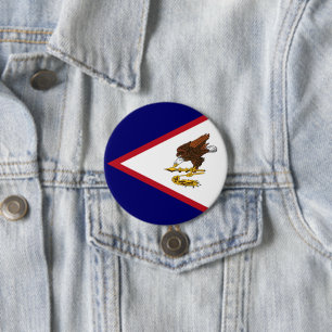 American Samoa flag Button