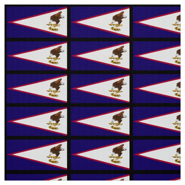 American Samoa Flag Fabric (Swatch)