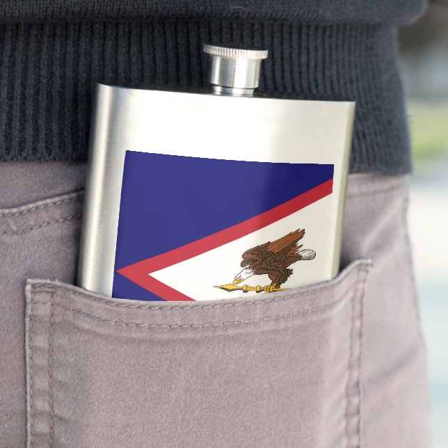 American Samoa flag Flask (In Situ)