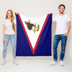 American Samoa flag Fleece Blanket