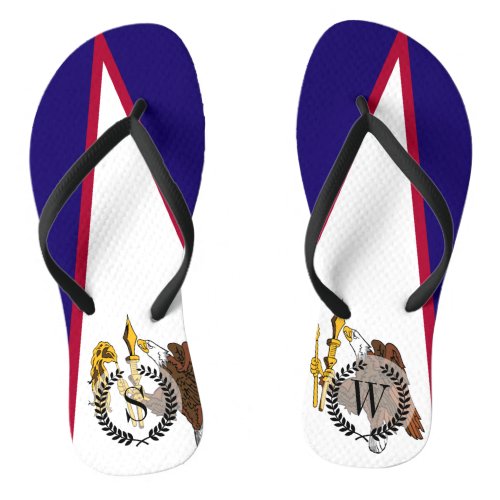 American Samoa Flag Flip Flops