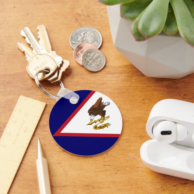 American Samoa flag Keychain (Desk)