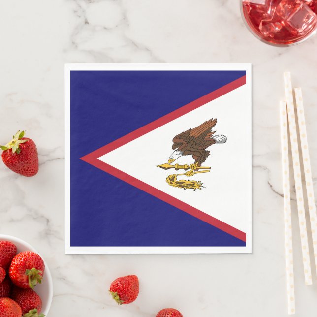 American Samoa flag Napkins (Insitu)