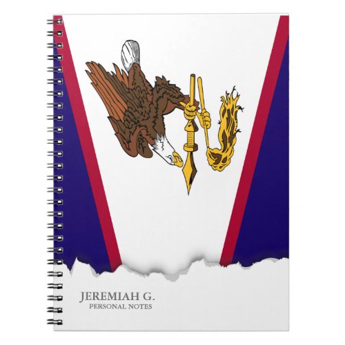 American Samoa Flag Notebook