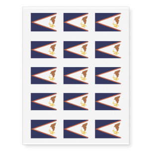AMERICAN SAMOA Flag Pattern -.png Temporary Tattoos