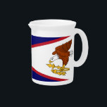 American Samoa Flag Pitcher<br><div class="desc">Add a touch of American Samoan pride to your gatherings with our exclusive pitcher featuring the flag of American Samoa! Crafted with meticulous attention to detail, this pitcher is more than just a beverage server; it's a celebration of American Samoan heritage and cultural pride. The sleek design proudly showcases the...</div>