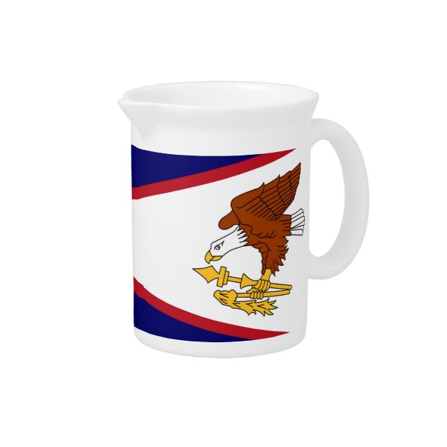 American Samoa Flag Pitcher (Right)