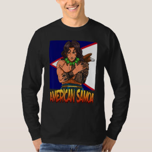 American Samoa Flag Polynesian Shaka Samoan Family T-Shirt