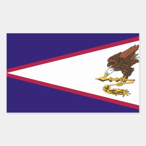 American Samoa Flag Rectangular Sticker