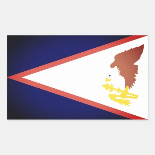 American Samoa Flag Rectangular Sticker