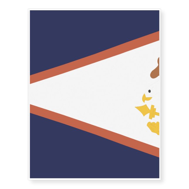 AMERICAN SAMOA Flag Temporary Tattoos (Front)
