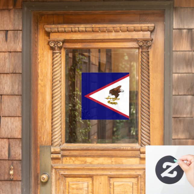American Samoa flag Window Cling (Home Door)