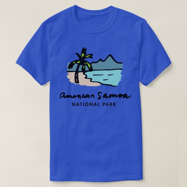 American Samoa National Park Handdrawn T-Shirt (Design Front)