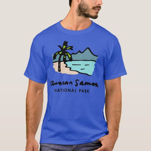 American Samoa National Park Handdrawn T_Shirt