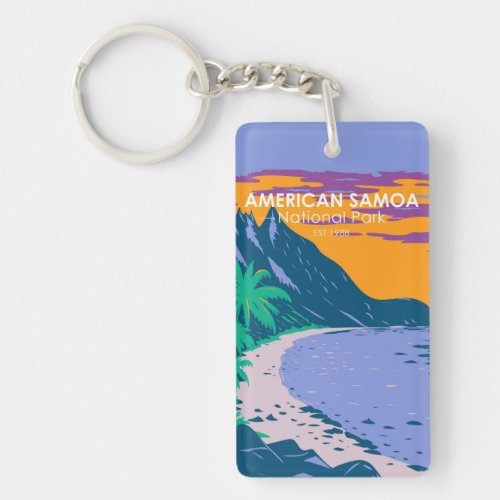 American Samoa National Park Ofu Beach Keychain