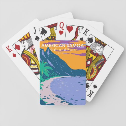 American Samoa National Park Ofu Beach Poker Cards