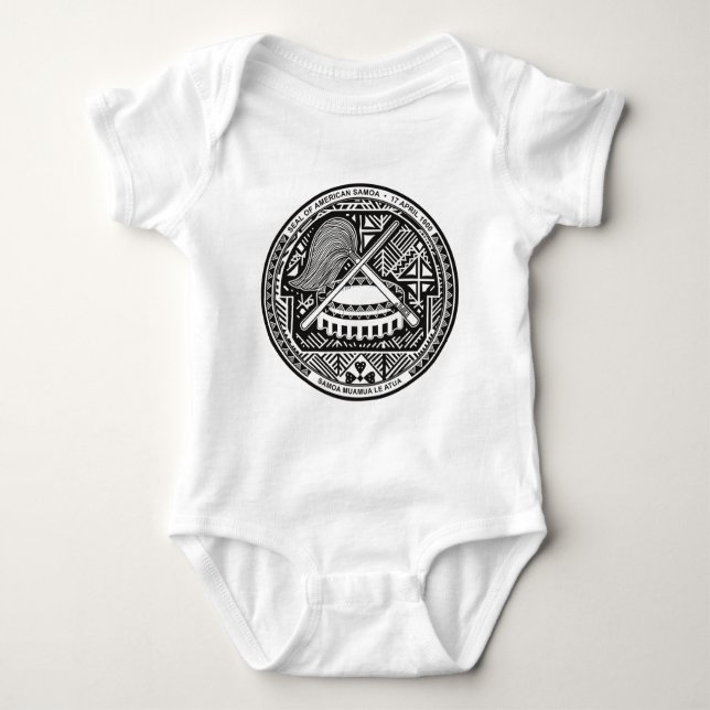 american samoa seal baby bodysuit (Front)