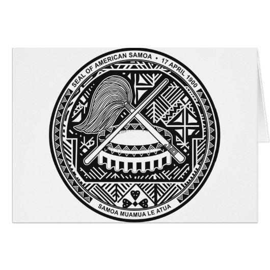 american samoa seal cards (Front Horizontal)