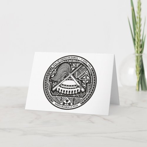 American Samoa Seal Greeting Card