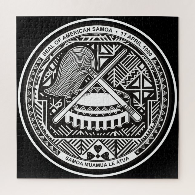 american samoa seal jigsaw puzzle (Vertical)