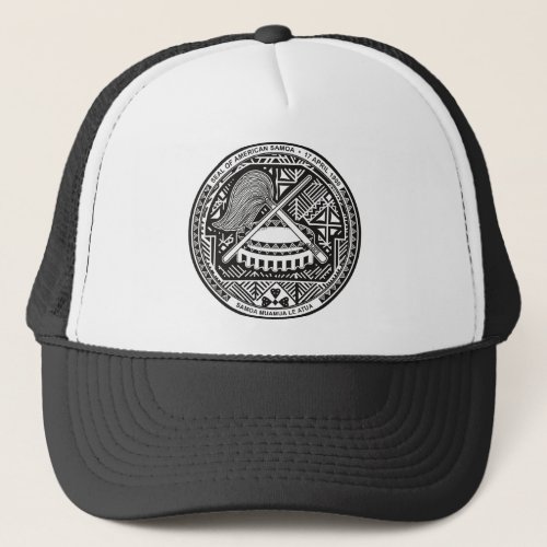 american samoa seal trucker hat