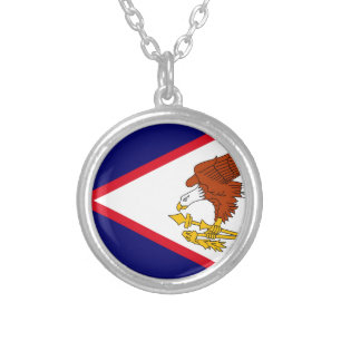 American Samoa Silver Plated Necklace